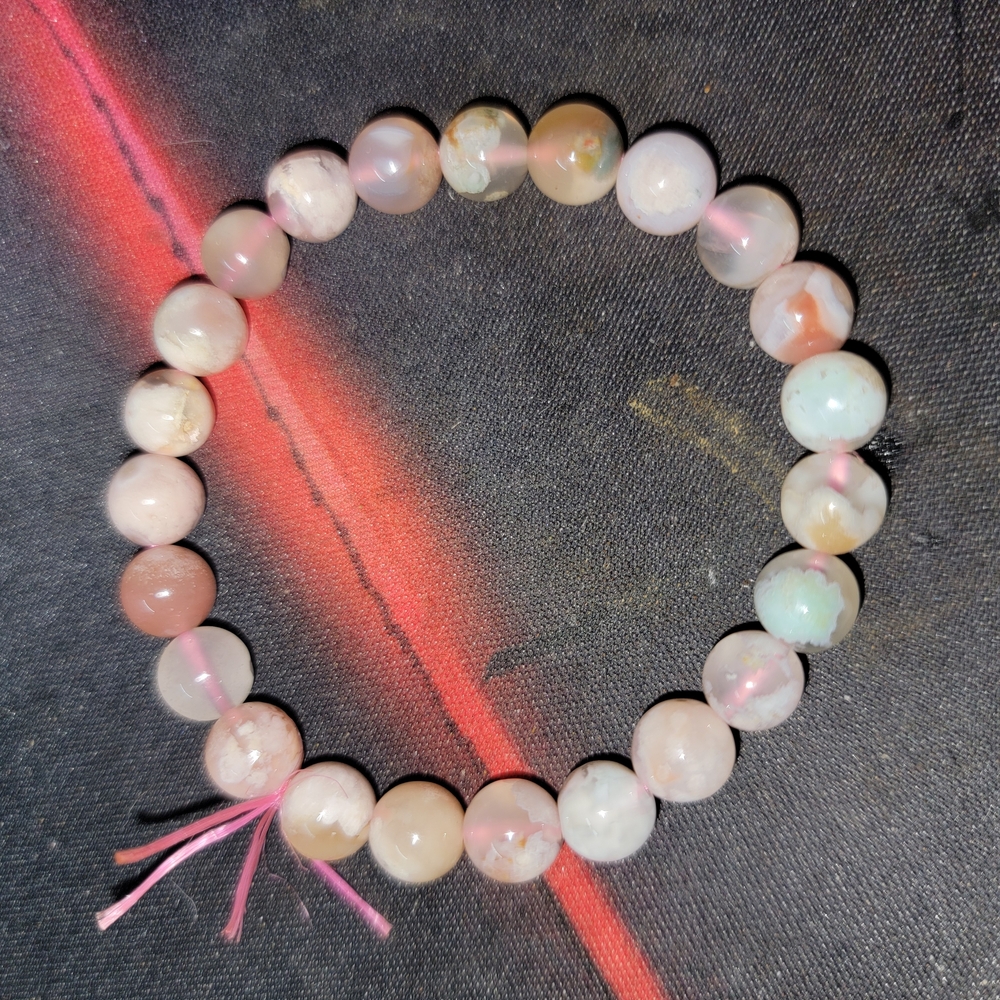 Flower Sakura Agate Bracelet